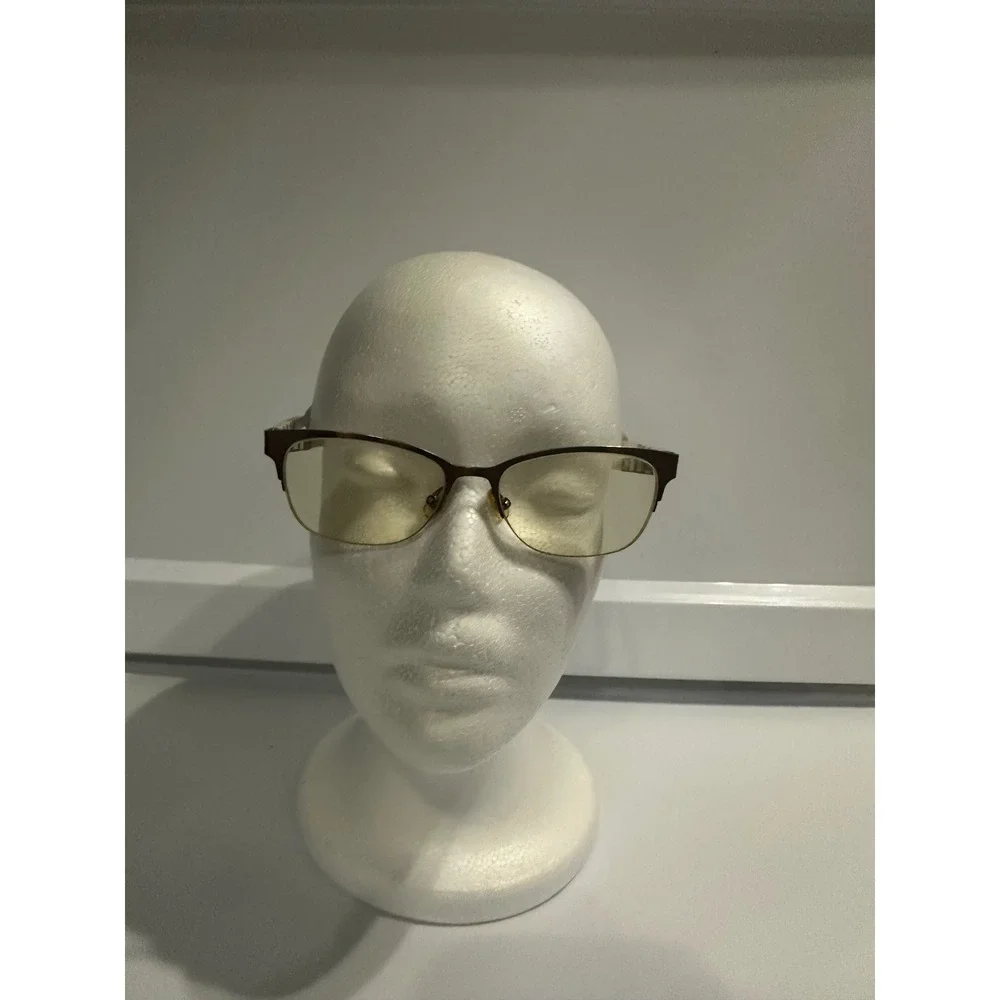 Kate Spade New York Women's Gold‎ Tone Eyeglasses with Signature Stripe Temples